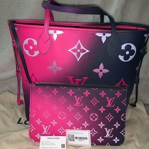 Louis Vuitton Neverfull Midnight Fushia